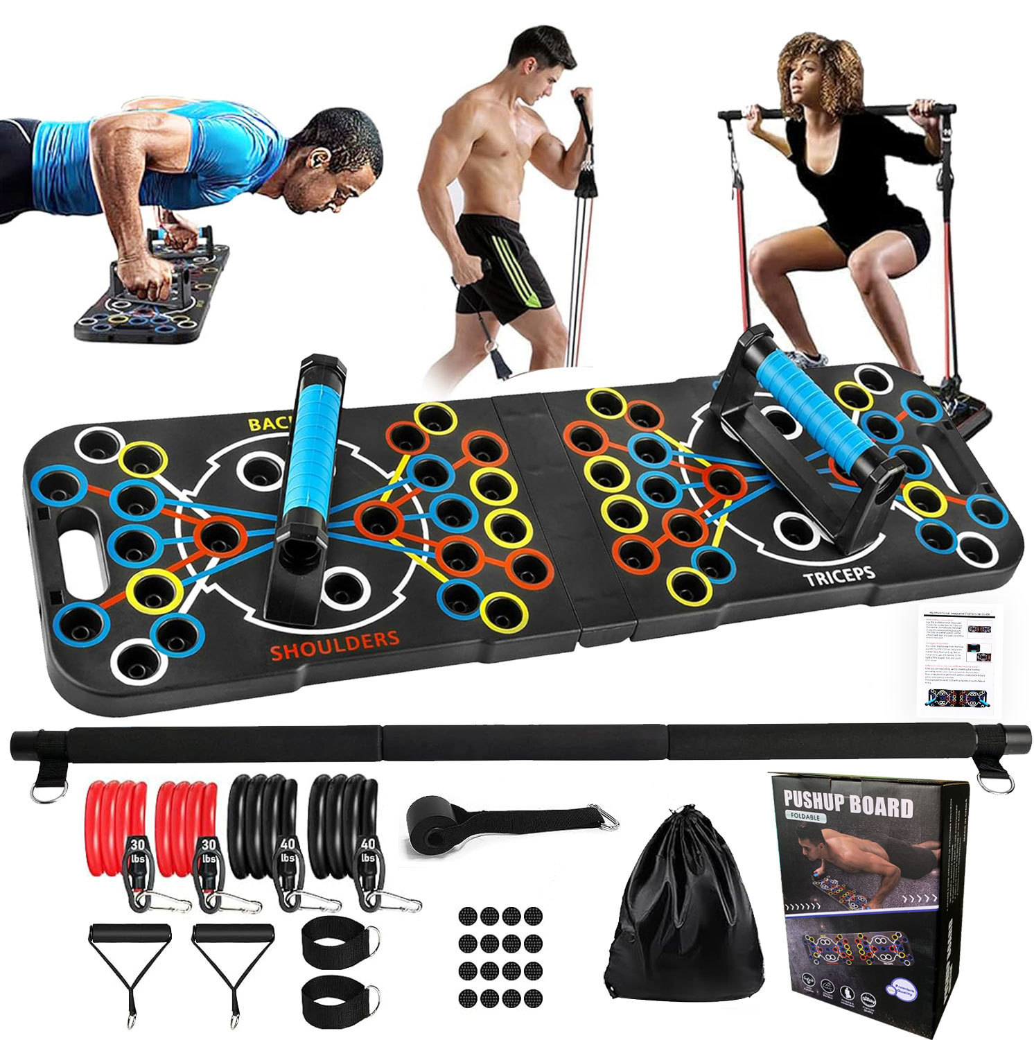 54-Hole Push-Up Board Set