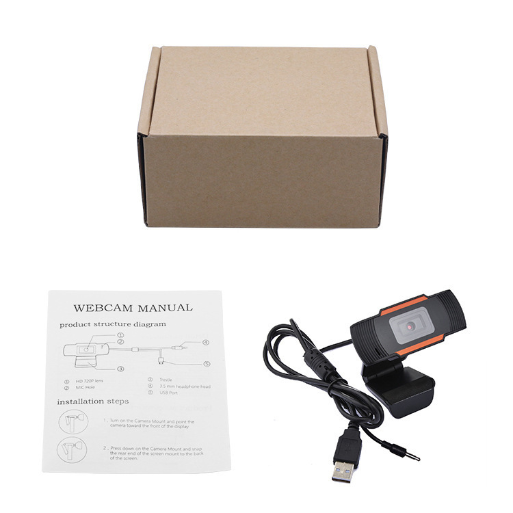 Webcam with Built-In Microphone